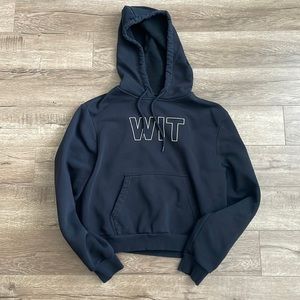 WIT Crop Hoodie, Size XS.